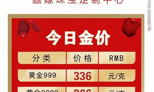 首饰金价查询表格模板_金首饰价格走势图
