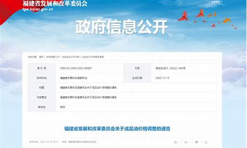 最新油价调价福建_福建油价趋势
