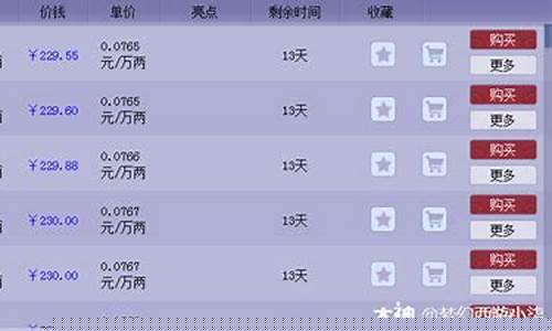 梦幻西游金价小柒多少_梦幻西游金价高好还是低好